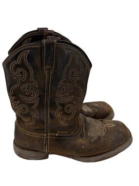 Tony Lama RR3353 Mens Waterproof Hazard Safety Brown Leather Boot Size 13 D